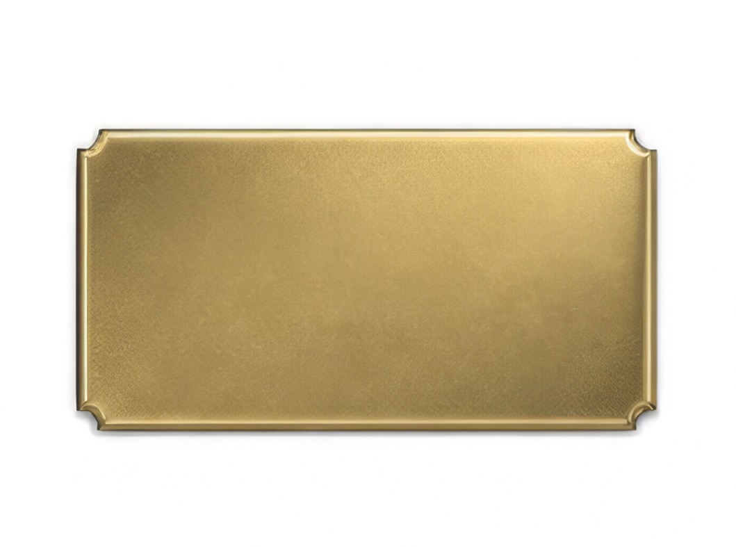 Concave corner plate - 145mm x 73mm