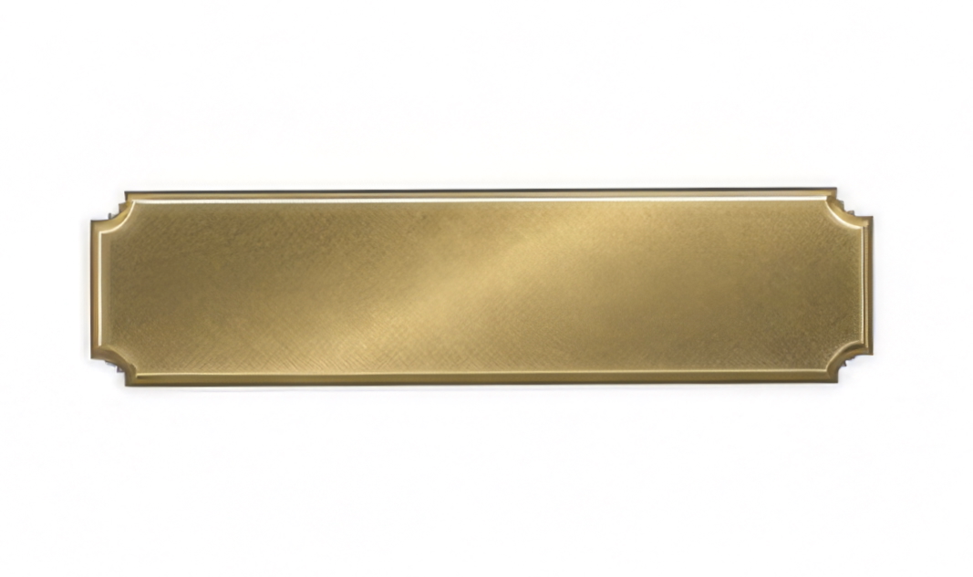 Concave corner plate - 70mm x 17mm