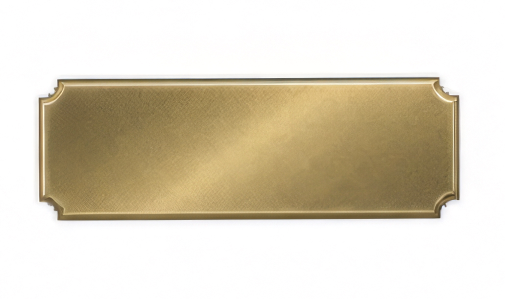 Concave corner plate - 99mm x 32mm