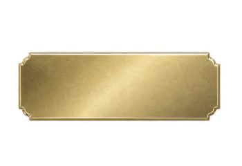 Scallop corner plate - 100mm x 35mm