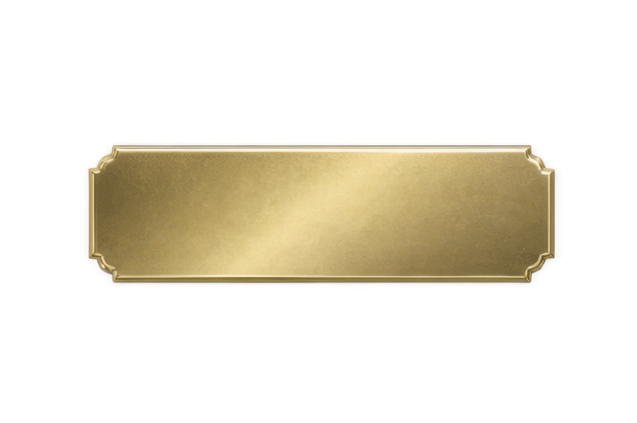 Scallop corner plate - 64mm x 19mm
