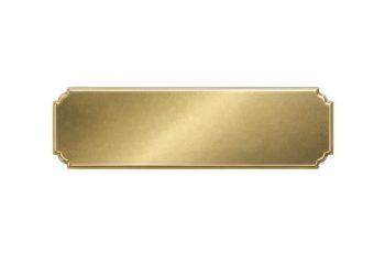 Scallop corner plate - 72mm x 21mm