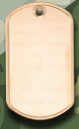 Army Dog Tag 50mm x 28mm