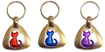 Cameo Cat Pet Tag Set