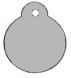 Round Looped ID Tag 30mm x 25mm Stainless Steel