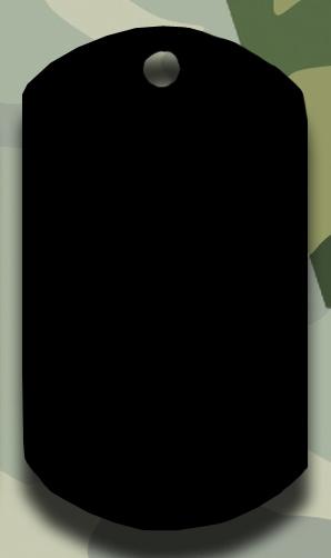 Army Dog Tag 51mm x 29mm