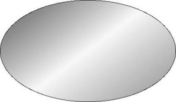 Oval Trophy Plate 150mm x 87mm