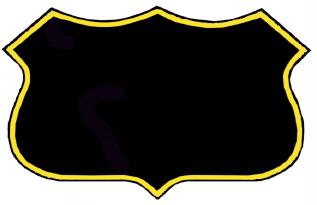 Black Plastic Plaque Holder with Gold Foil #11