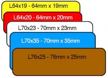 Round Name Bar 64mm x 20mm